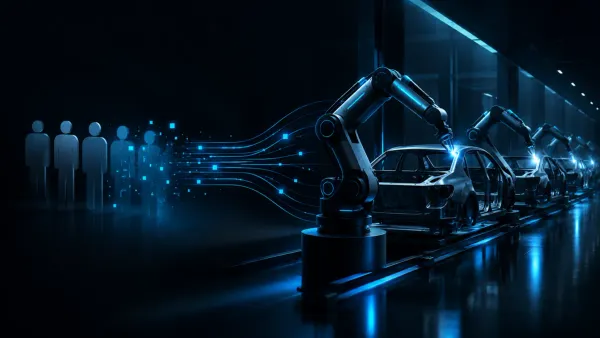 Roboty w fabryce EV po zwolnieniach pracowników
